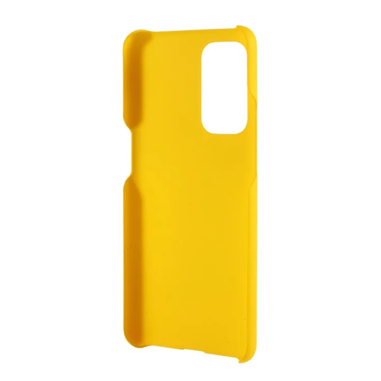 Custodia a Shell Per PC Rigorosa Gommata Per OnePlus 9 (ue / Versione Americana) - Giallo