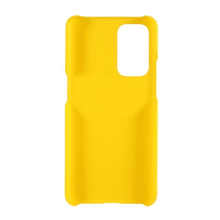 Custodia a Shell Per PC Rigorosa Gommata Per OnePlus 9 (ue / Versione Americana) - Giallo