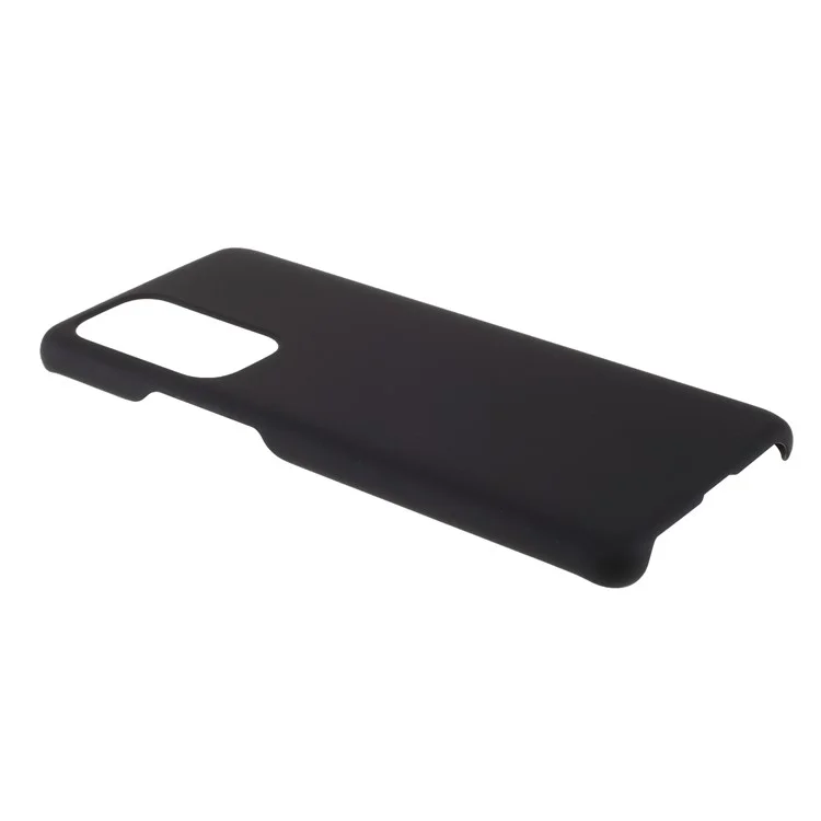 Case de Carcasa Dura de Plástico de Superficie Lisa de Goma Para OnePlus 9 Pro - Negro