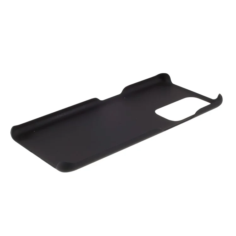 Case de Carcasa Dura de Plástico de Superficie Lisa de Goma Para OnePlus 9 Pro - Negro