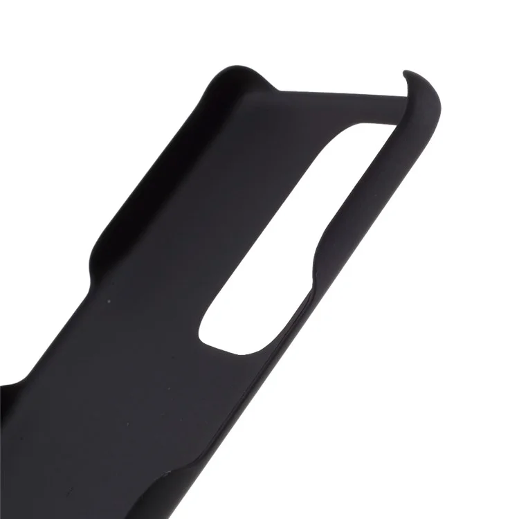 Case de Carcasa Dura de Plástico de Superficie Lisa de Goma Para OnePlus 9 Pro - Negro