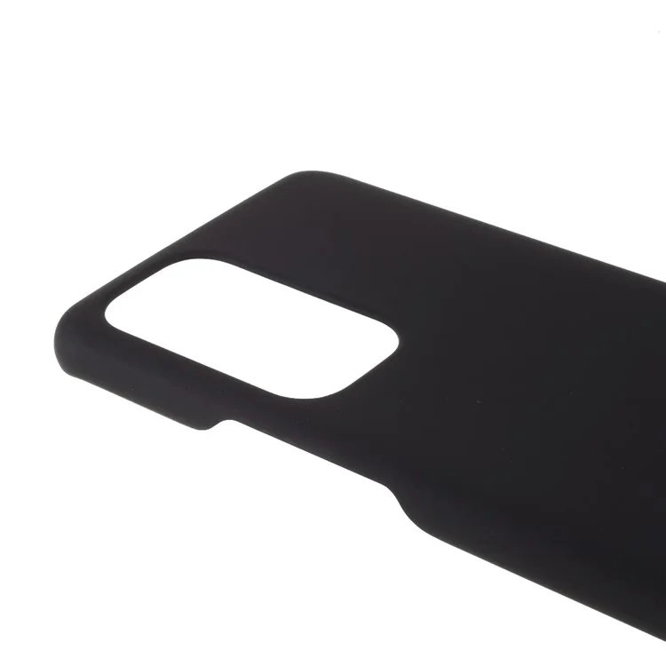 Case de Carcasa Dura de Plástico de Superficie Lisa de Goma Para OnePlus 9 Pro - Negro