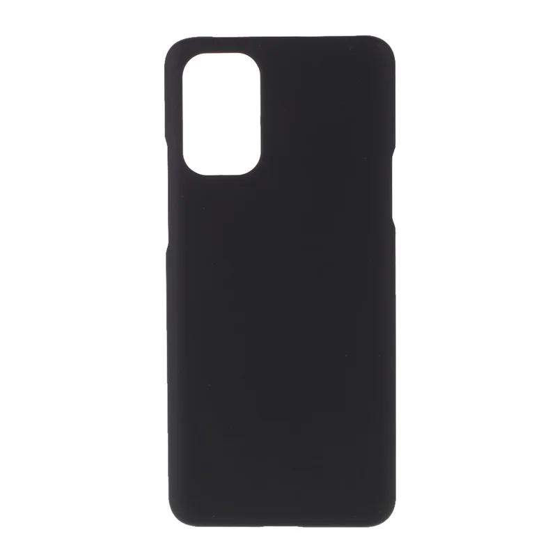 Rubberized Skin Plastic Hard Casing Phone Cover for OnePlus 9R - Black