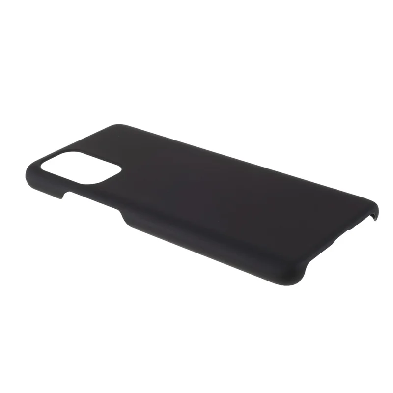 Rubberized Skin Plastic Hard Casing Phone Cover for OnePlus 9R - Black