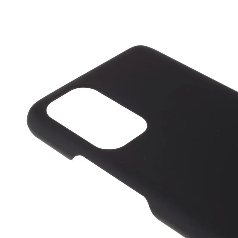 Rubberized Skin Plastic Hard Casing Phone Cover for OnePlus 9R - Black