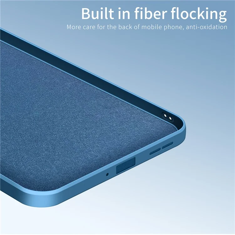 PINWUYO Soft Silicone Protective Mobile Phone Back Case Cover für OnePlus 9 Pro - Blau