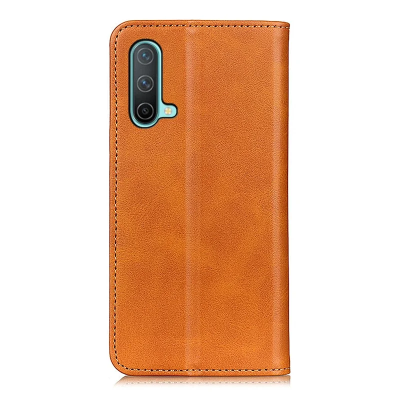Shockproof Phone Case for OnePlus Nord CE 5G Anti-drop Protective Wallet Stand Shell Folio Flip Cover - Brown