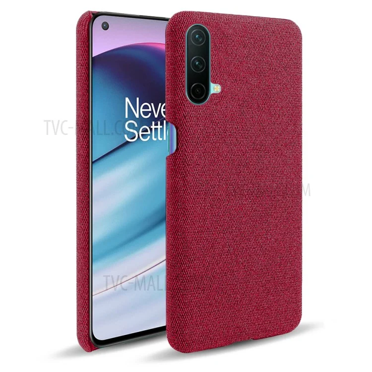 Тканевый чехол из жесткого пластика KSQ для OnePlus Nord CE 5G - красный