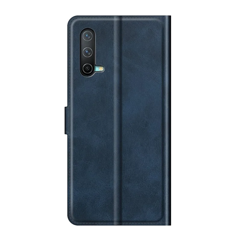 Magnetic Square Clasp Wallet Stand Leather Case Protector for OnePlus Nord CE 5G - Blue