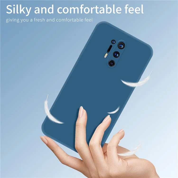 PINWUYO Precise Cutouts Soft Silicone Shockproof Protective Back Cover for OnePlus 8 Pro - Azul