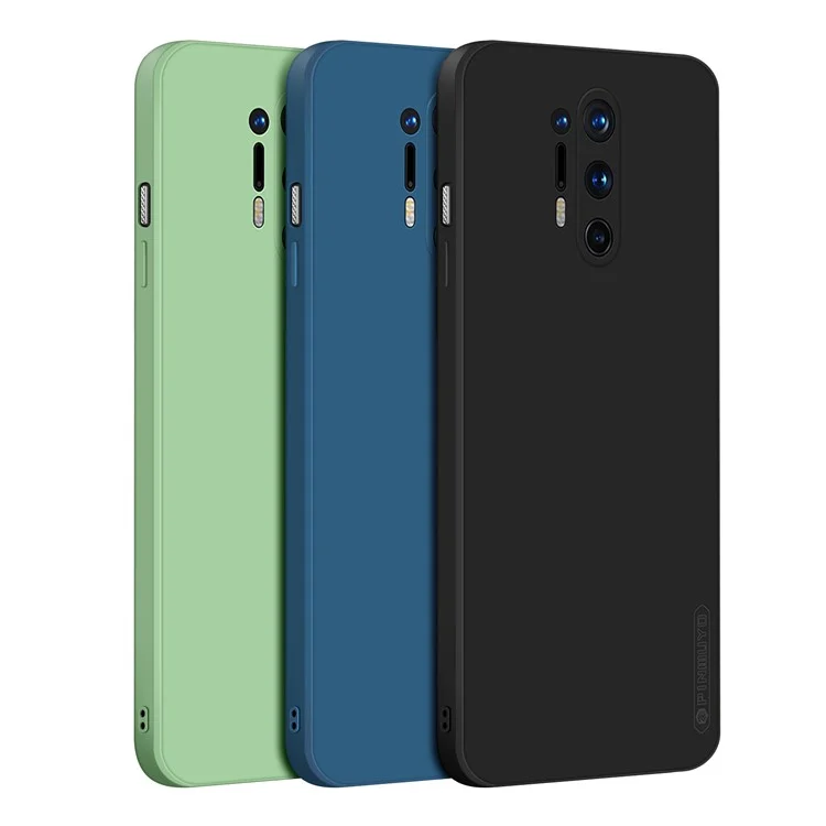 PINWUYO Precise Cutouts Soft Silicone Shockproof Protective Back Cover for OnePlus 8 Pro - Azul