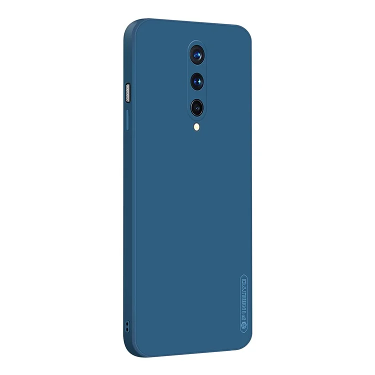 PINWUYO Slim Fit Silicone Shockproof Phone Cover with Precise Cutouts for OnePlus 8 - Blue