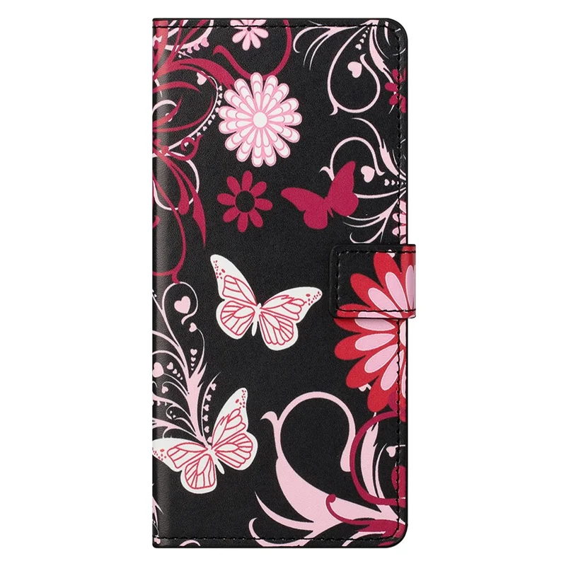 Pattern Printing Wallet Design Leather Stand Case Shell for OnePlus Nord CE 5G - Butterfly