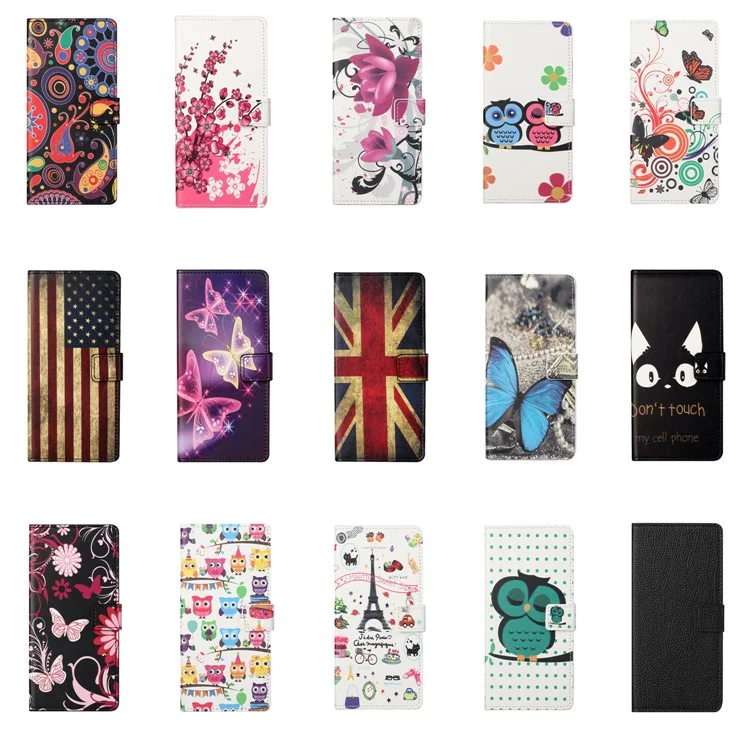 Wallet Design Pattern Printing Drop-Resistant Leather Protective Case with Stand for OnePlus Nord 2 5G - Butterfly