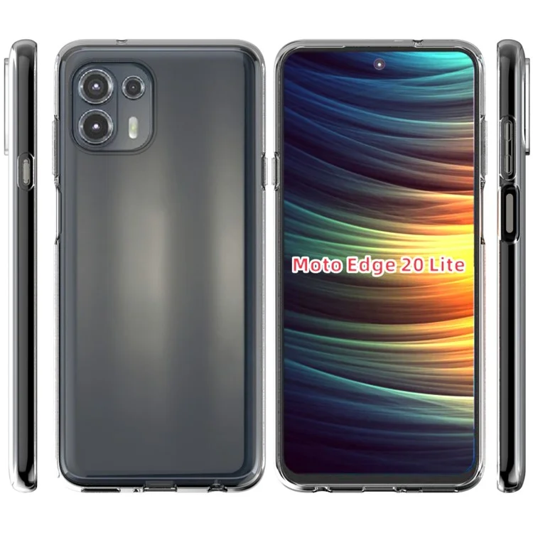 Case de Teléfono TPU de TPU Resistente a Las Marcas de 10 Piezas/paquete Para la Marca de Agua Para Motorola Edge 20 Lite