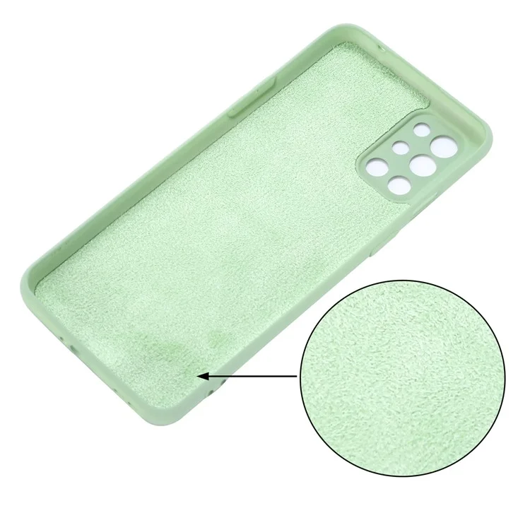 Liquid Silicone Full Body Protection Shockproof Cover with Strap for OnePlus 9R - Green