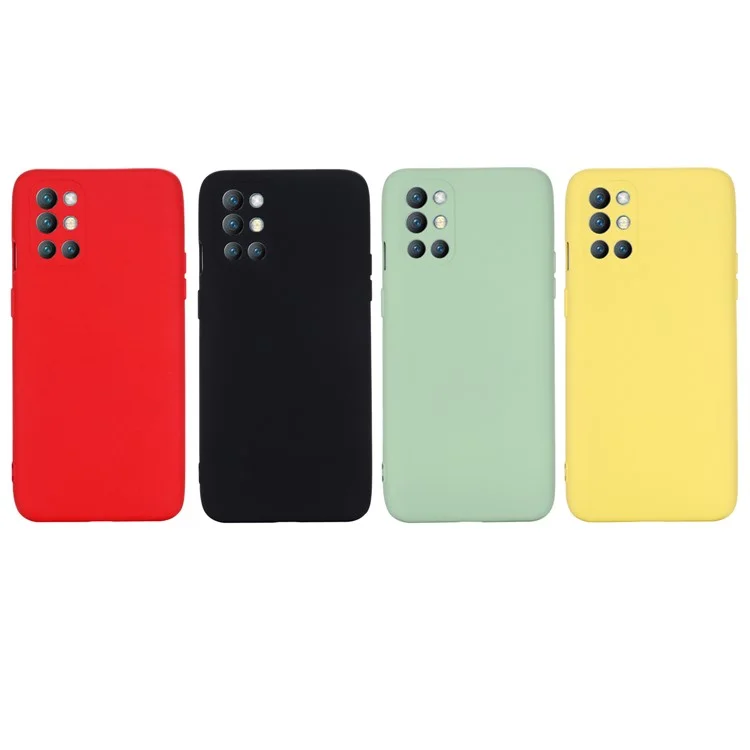 Liquid Silicone Full Body Protection Shockproof Cover with Strap for OnePlus 9R - Green