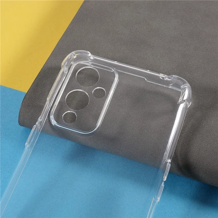 Case de Teléfono TPU Flexible a Prueba de Golpes de Ajuste Ultra Delgado Para OnePlus 9 (ue / Versión Estadounidense) - Transparente