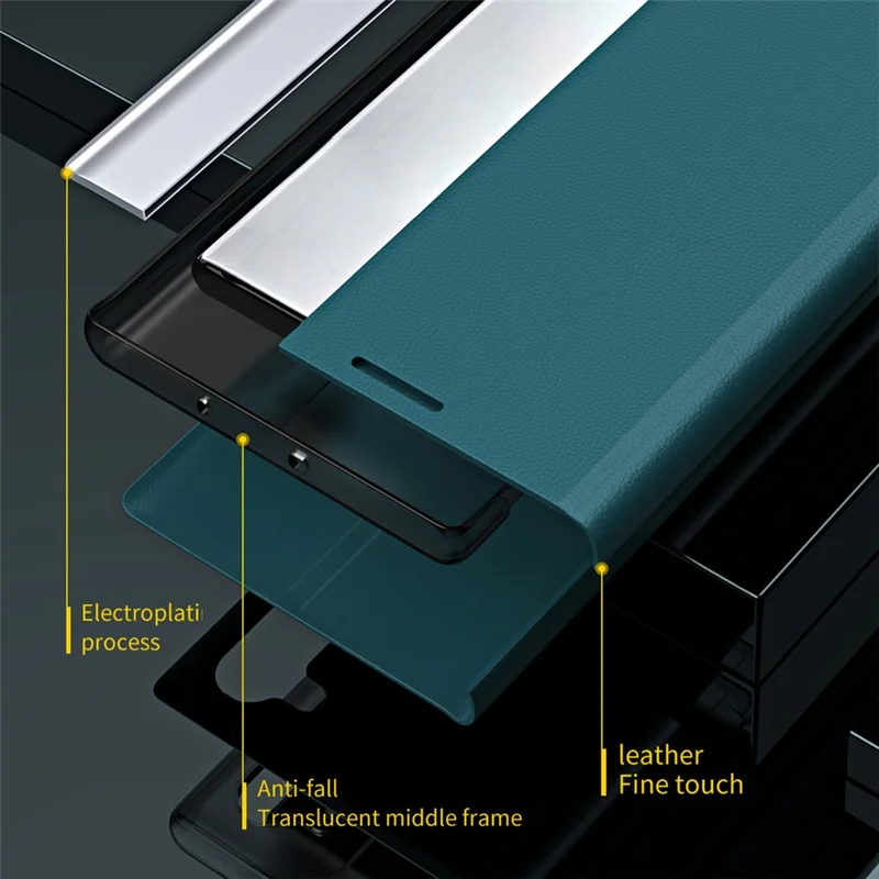 Stand Design Full Body Protection PU Leather Phone Case Cover for OnePlus Nord 2 5G - Silver