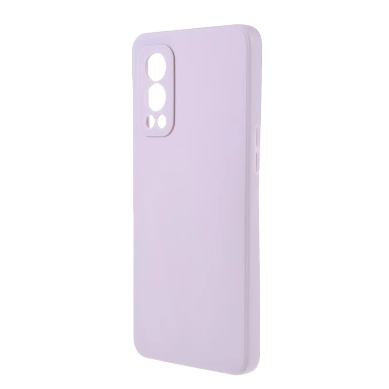 Drop-proof Precise Cutout Straight Edge TPU Phone Case Cover for OnePlus Nord 2 5G - Purple