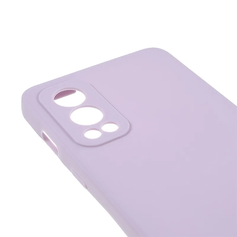 Drop-proof Precise Cutout Straight Edge TPU Phone Case Cover for OnePlus Nord 2 5G - Purple