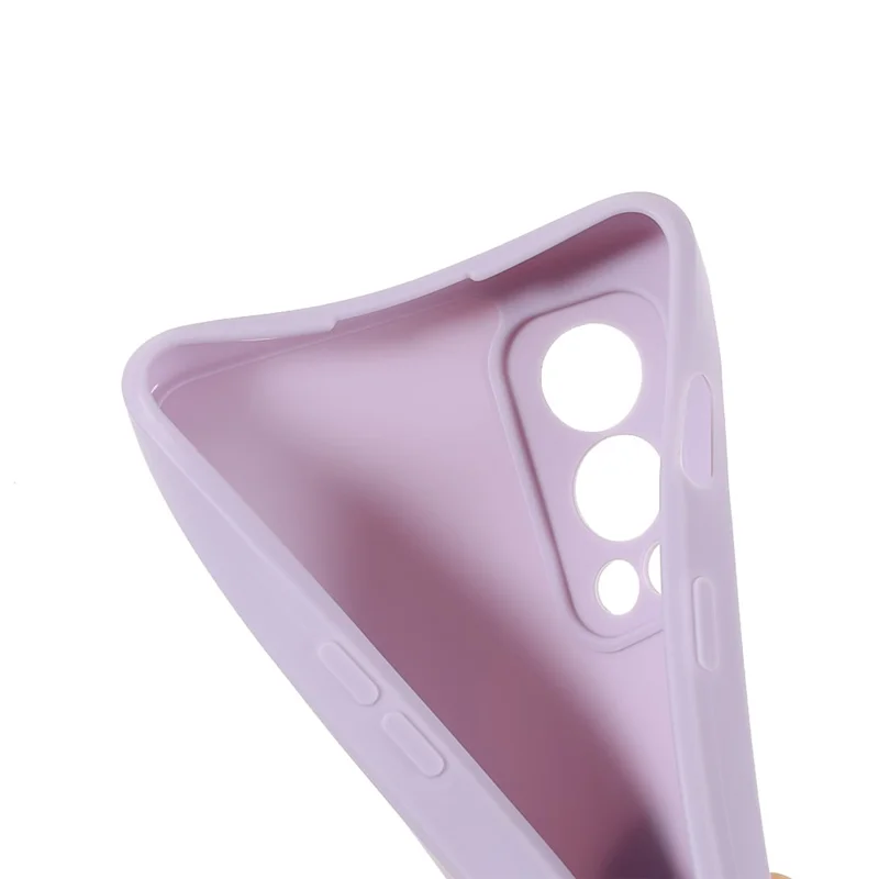 Drop-proof Precise Cutout Straight Edge TPU Phone Case Cover for OnePlus Nord 2 5G - Purple