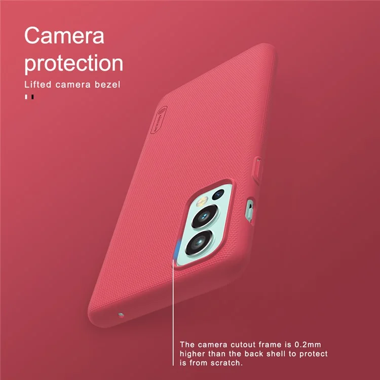 Nillkin Givré Bouclier Dépoli Résistant Résistant Du Disque Dur TPU Doux TPU SLIM TPU Pour Oneplus Nord 2 5G - Blanche