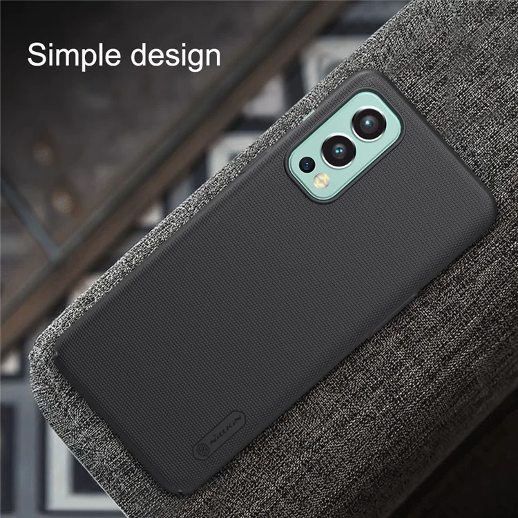 Nillkin Givré Bouclier Dépoli Résistant Résistant Du Disque Dur TPU Doux TPU SLIM TPU Pour Oneplus Nord 2 5G - Blanche