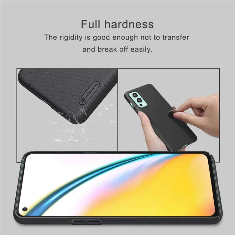 Nillkin Givré Bouclier Dépoli Résistant Résistant Du Disque Dur TPU Doux TPU SLIM TPU Pour Oneplus Nord 2 5G - Blanche