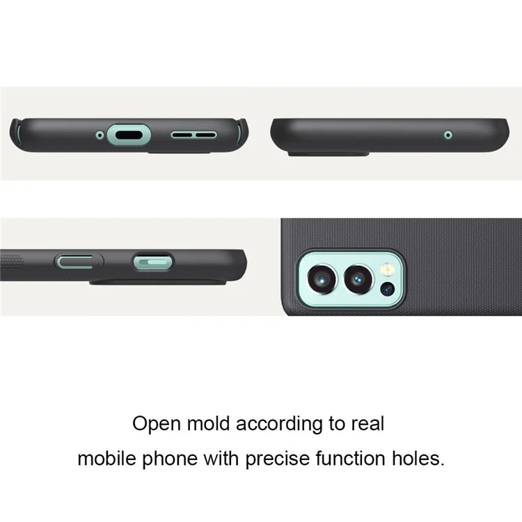 Nillkin Givré Bouclier Dépoli Résistant Résistant Du Disque Dur TPU Doux TPU SLIM TPU Pour Oneplus Nord 2 5G - Blanche