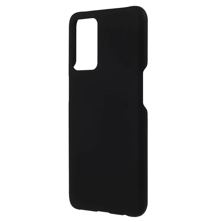 Glossy Surface Rubberized Hard PC Protective Phone Cover for OnePlus Nord N200 5G - Black