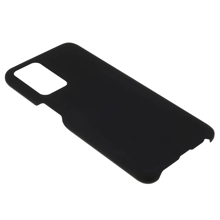 Glossy Surface Rubberized Hard PC Protective Phone Cover for OnePlus Nord N200 5G - Black