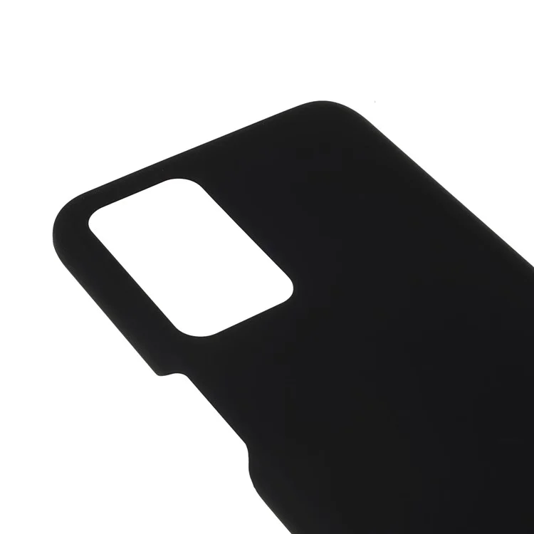 Glossy Surface Rubberized Hard PC Protective Phone Cover for OnePlus Nord N200 5G - Black
