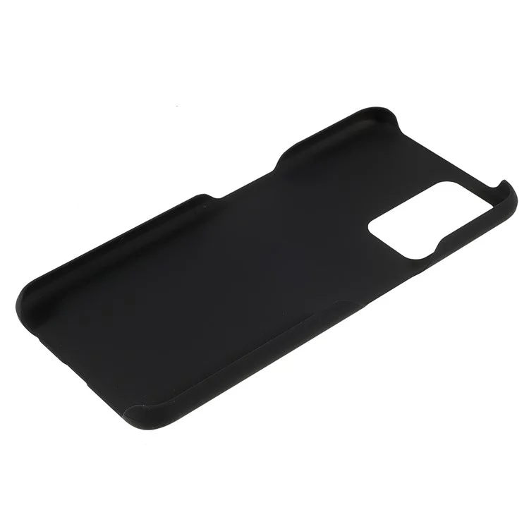 Glossy Surface Rubberized Hard PC Protective Phone Cover for OnePlus Nord N200 5G - Black