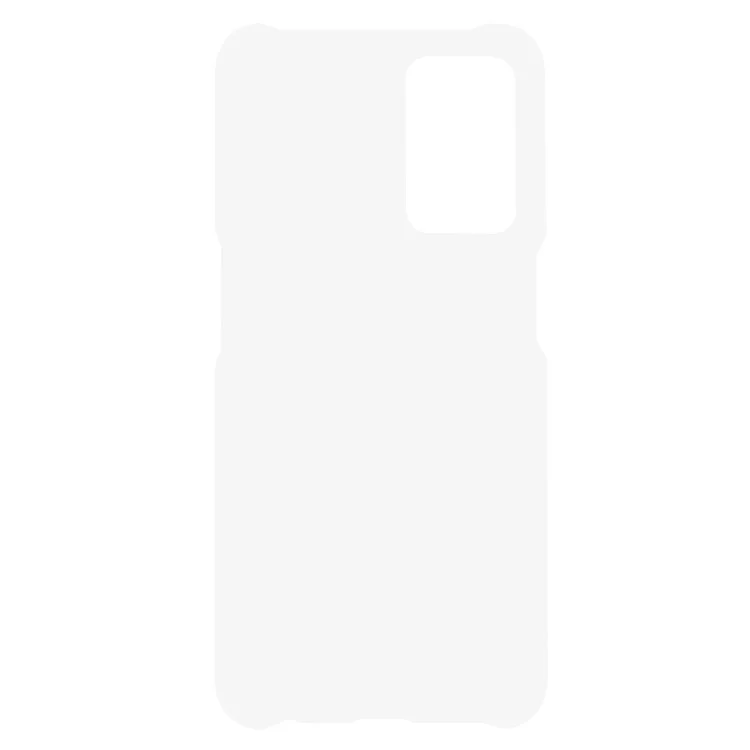 Glossy Surface Rubberized Hard PC Protective Phone Cover for OnePlus Nord N200 5G - White
