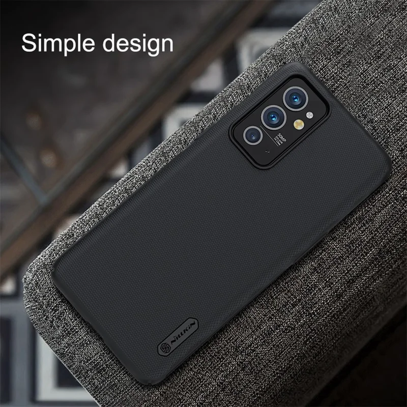 NILLKIN Super Frosted Shield Series Scratch-resistant Matte Surface Hard PC Phone Case Cover for OnePlus 9RT 5G - Black