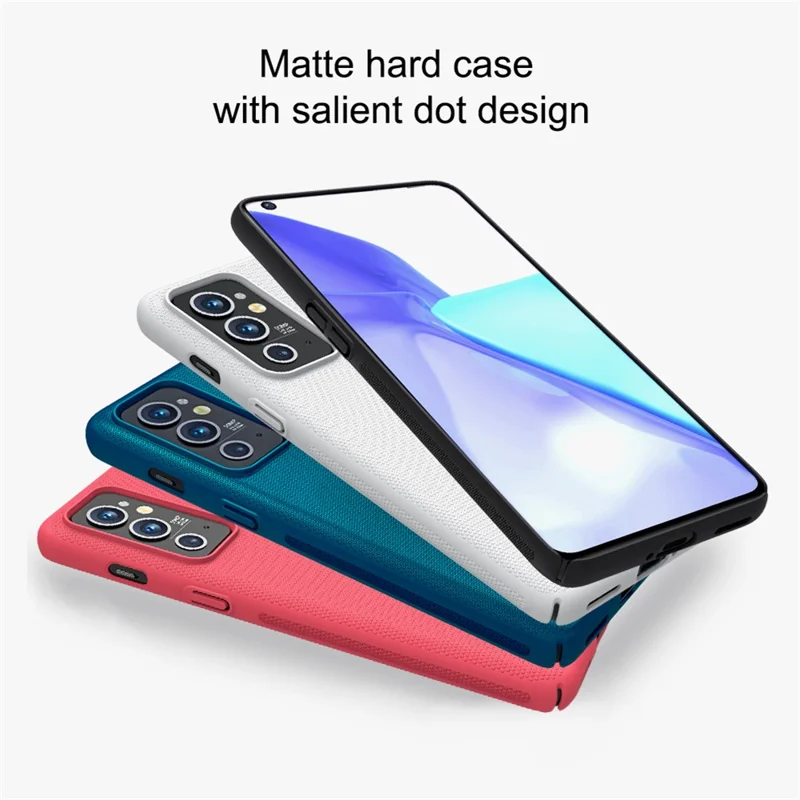 NILLKIN Super Frosted Shield Series Scratch-resistant Matte Surface Hard PC Phone Case Cover for OnePlus 9RT 5G - Black