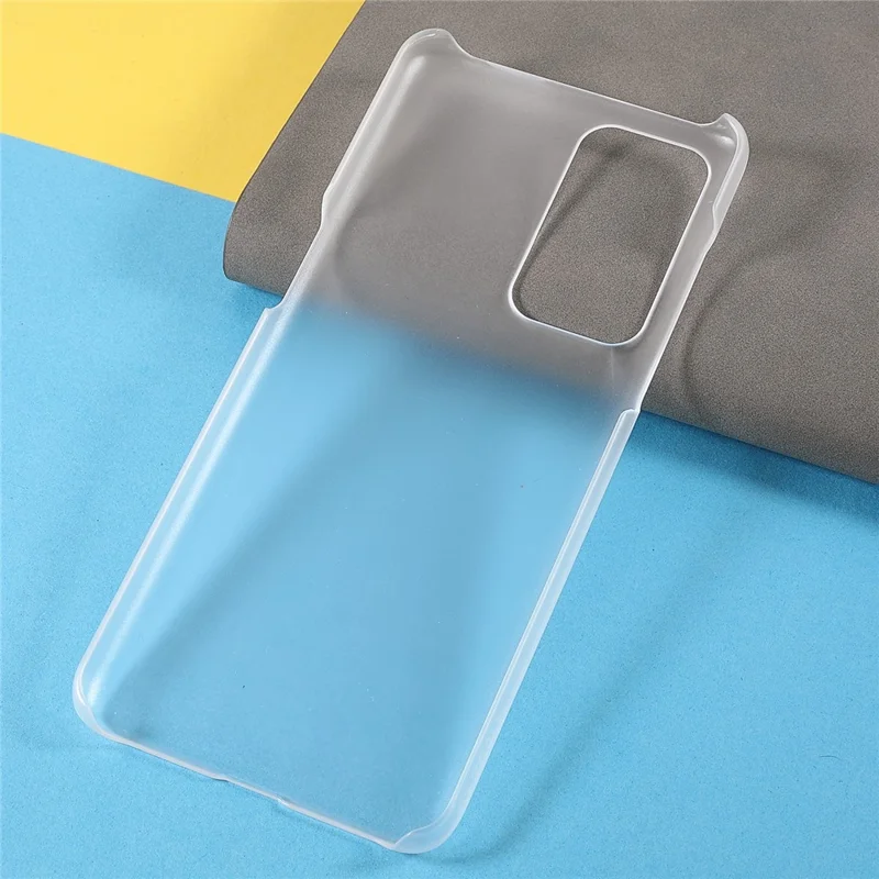 Shockproof Rubberized Hard PC Glossy Surface Slim Fit Protective Phone Case for OnePlus 9RT 5G - Transparent