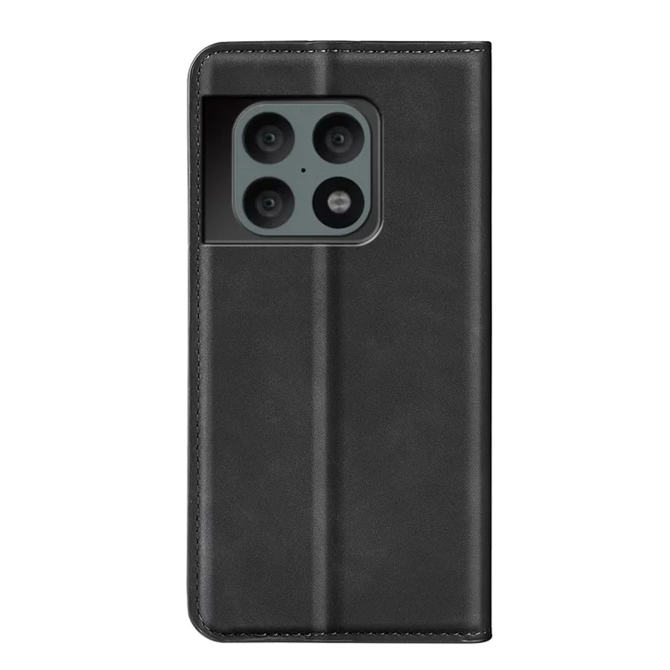 Étui en cuir PU à fermeture magnétique automatique pour OnePlus 10 Pro 5G - Noir