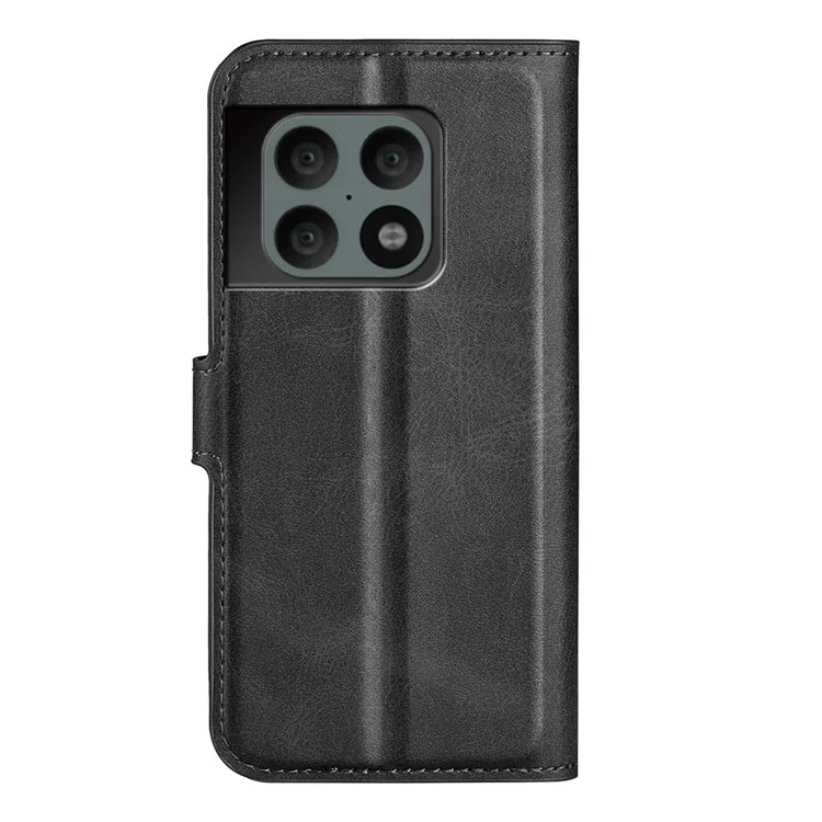 Funda de teléfono con protección corporal completa de piel de PU + cierre magnético de TPU para OnePlus 10 Pro 5G - Negro