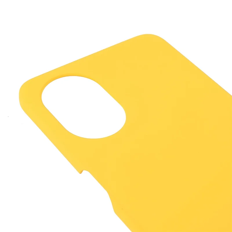 Glossy Surface Rubberized Hard PC Anti-Scratch Protective Phone Case for OnePlus Nord N20 5G - Yellow