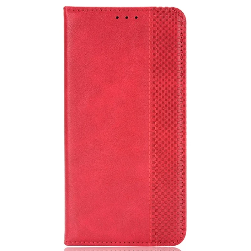 For OnePlus Nord N20 5G / Oppo Reno7 Z 5G / Reno7 Lite / A96 (China) / Reno8 Lite 5G / F21 Pro 5G / Reno8 Z 5G Imprinted Pattern Retro Style Leather Cover + TPU Inner Case Wallet Stand Phone Cover Shell - Red