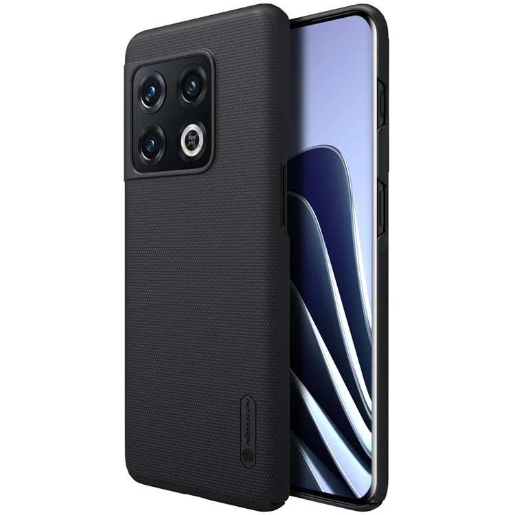 NILLKIN for OnePlus 10 Pro 5G Frosted Shield PC Case Anti-scratch Slim Anti-fall Protection Phone Cover - Black