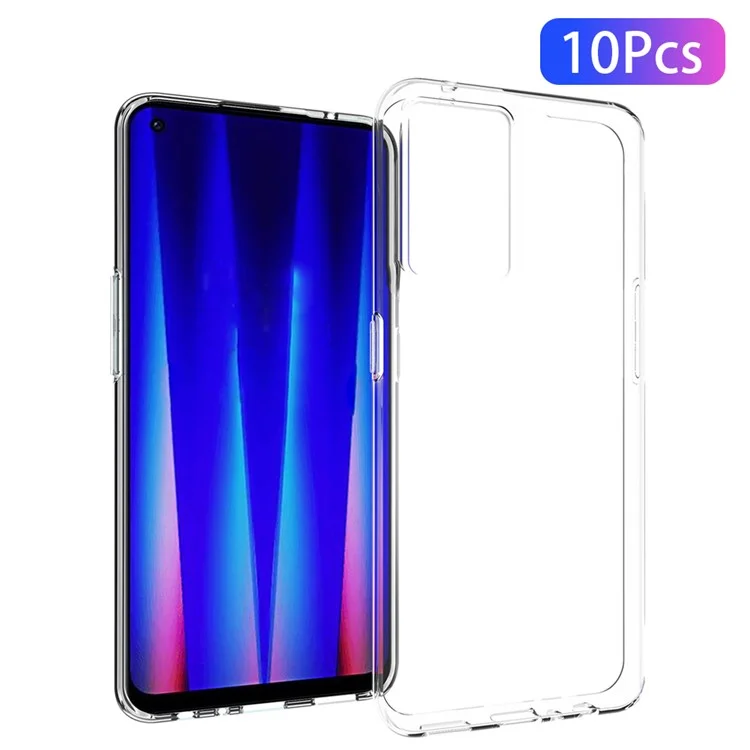 10Pcs/Pack Inner Anti-watermark TPU Case for OnePlus Nord CE 2 5G, Crystal Clear Anti-scratch Mobile Phone Cover