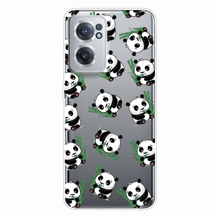 For OnePlus Nord CE 2 5G IMD Stylish Pattern Printing Soft TPU Shockproof Case - Pandas