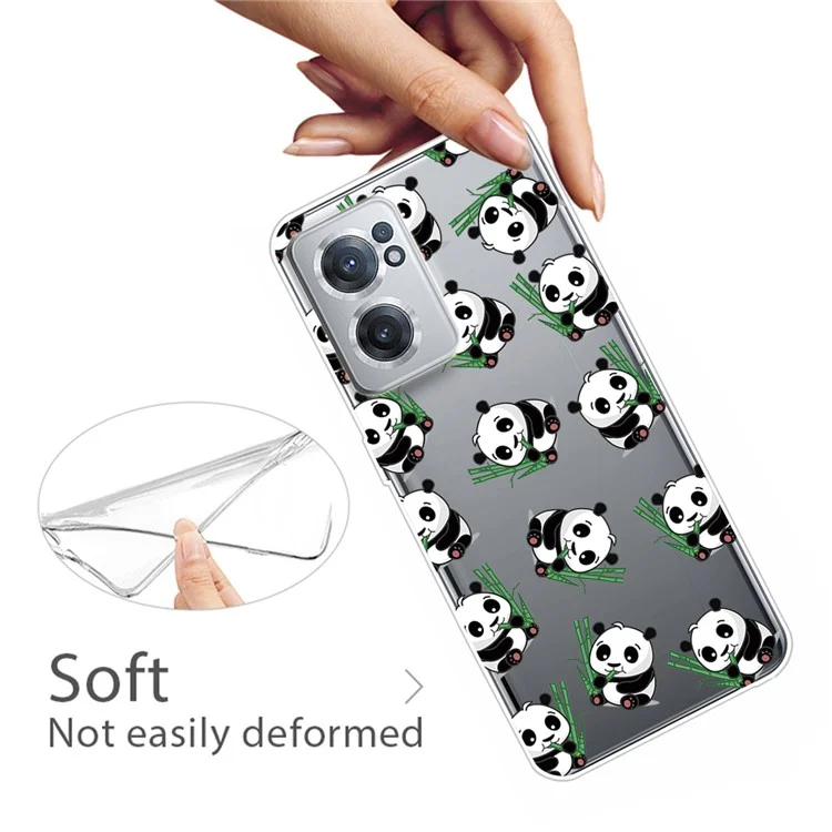 For OnePlus Nord CE 2 5G IMD Stylish Pattern Printing Soft TPU Shockproof Case - Pandas