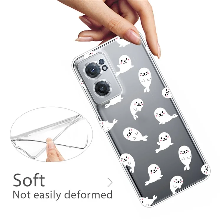 Pour OnePlus Nord CE 2 5G Pattern Printing Design Case Flexible TPU Stylish IMD Drop Proof Shockproof Protective Cover - Seals