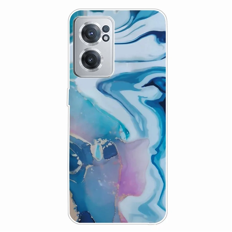 IMD Marble TPU Phone Cover for OnePlus Nord CE 2 5G, Flexible Cell Phone Patterned Case Accessory - Style A