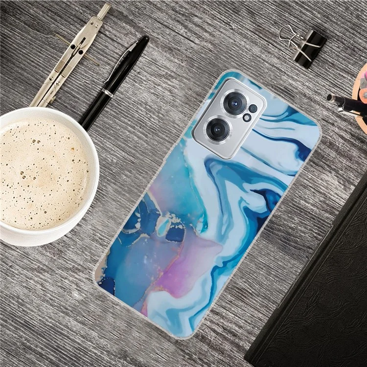 IMD Marble TPU Phone Cover for OnePlus Nord CE 2 5G, Flexible Cell Phone Patterned Case Accessory - Style A