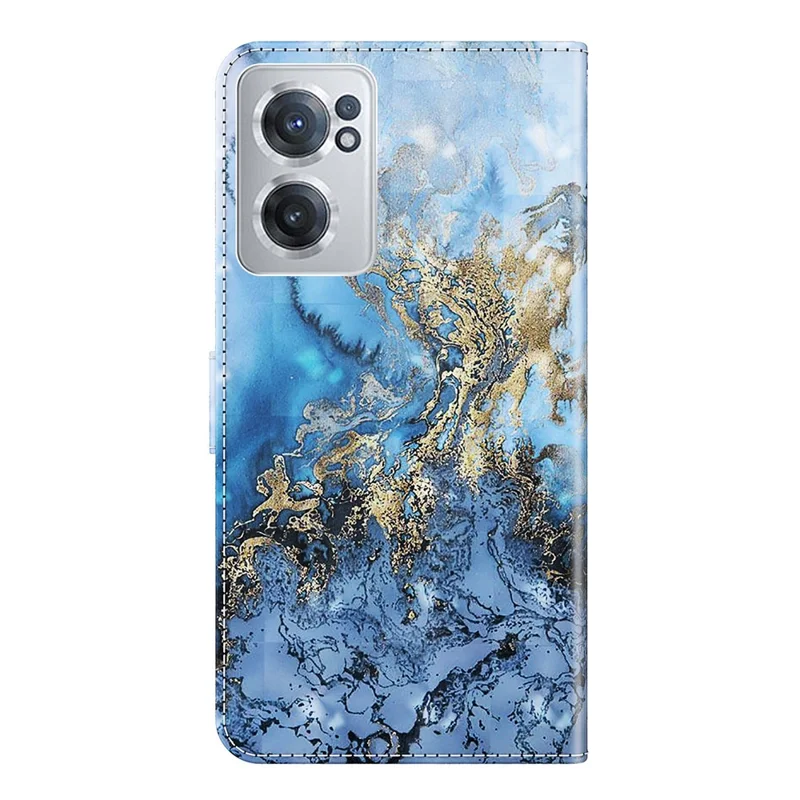For OnePlus Nord CE 2 5G 3D Creative Pattern Printing PU Leather Flip Protective Case Wallet Stand Full Body Protective Cover with Wrist Strap - Bauhinia Valley